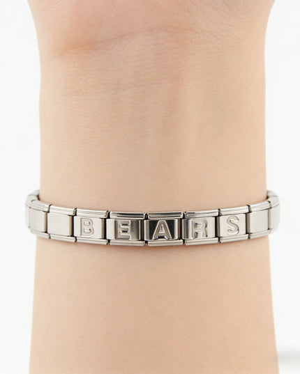 Chicago Bears Italian Charm Bracelet – Perfect Valentine’s Day, Holiday & Any Occasion Gift for Fans