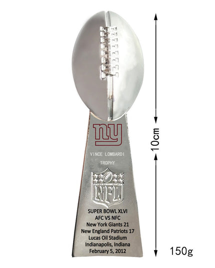 New York Giants Super Bowl Championship Ring & Trophy Set– 1986, 1991, 2008 & 2012