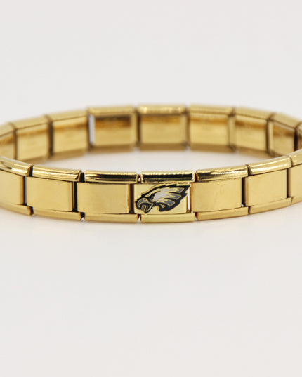 Football Team Logo Italian Charm Bracelet – Custom Gifts for Fans