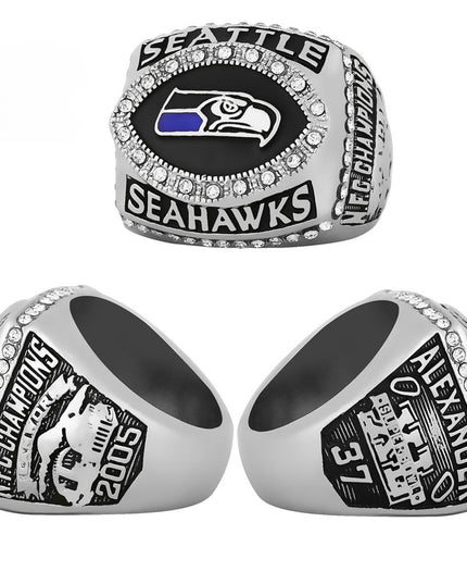 Seattle Seahawks Championship Ring Set – 4PCS Collector Celebration Gift for True Seahawks Fans