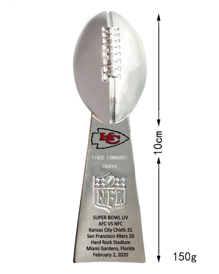 Kansas City Chiefs All Super Bowl Championship Ring & Trophy Set– 1970, 2020 & 2023  Winners Replica Collection