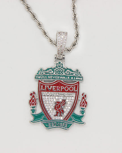 Liverpool Football Club Necklace – LFC Crest Pendant Jewelry Gift for Fans