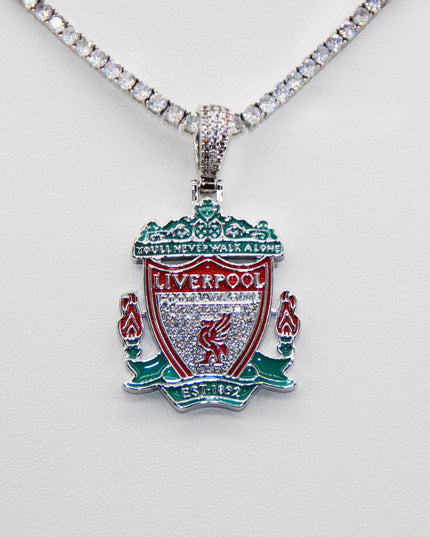 Liverpool Football Club Necklace – LFC Crest Pendant Jewelry Gift for Fans