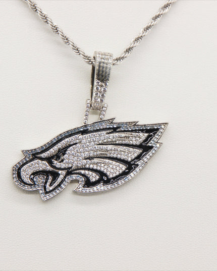 Philadelphia Eagles Zircon Pendant Necklace – Perfect Fan Gift for Game Day & Holidays