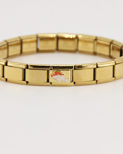 Football Team Logo Italian Charm Bracelet – Custom Gifts for Fans