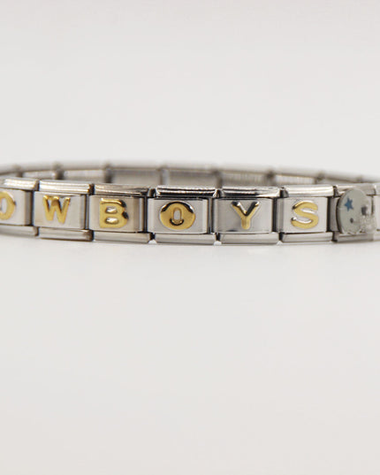 Dallas Cowboys Italian Charm Bracelet – DIY Custom Gift for Fans