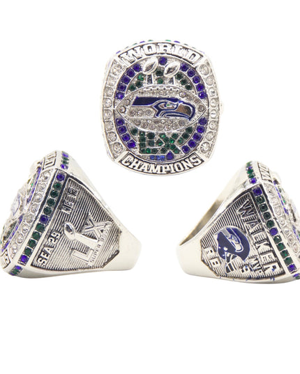 New 2025 Seahawks Championship Ring – Super Bowl 60 Fan Replica Ring