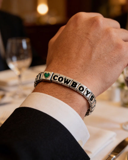 Dallas Cowboys Italian Charm Bracelet – DIY Custom Gift for Fans