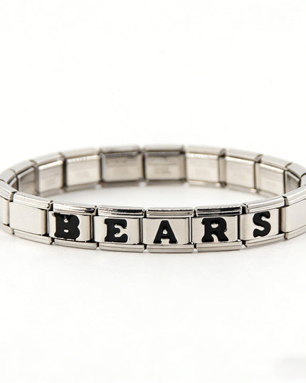 Chicago Bears Italian Charm Bracelet – Perfect Valentine’s Day, Holiday & Any Occasion Gift for Fans