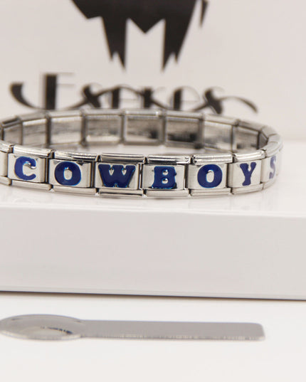 Dallas Cowboys Italian Charm Bracelet – DIY Custom Gift for Fans