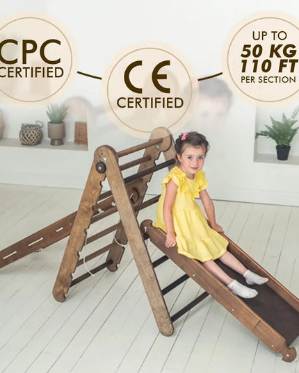 Montessori Triangle Ladder - Handmade Climber for Kids 1-7 y.o.