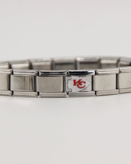 Football Team Logo Italian Charm Bracelet – Custom Gifts for Fans