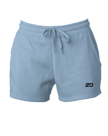 Womens Cali Wave Wash Short (Misty Blue)