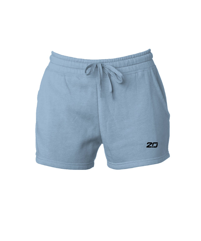 Womens Cali Wave Wash Short (Misty Blue)