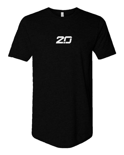 Long Body Short Sleeve Crew (Black)