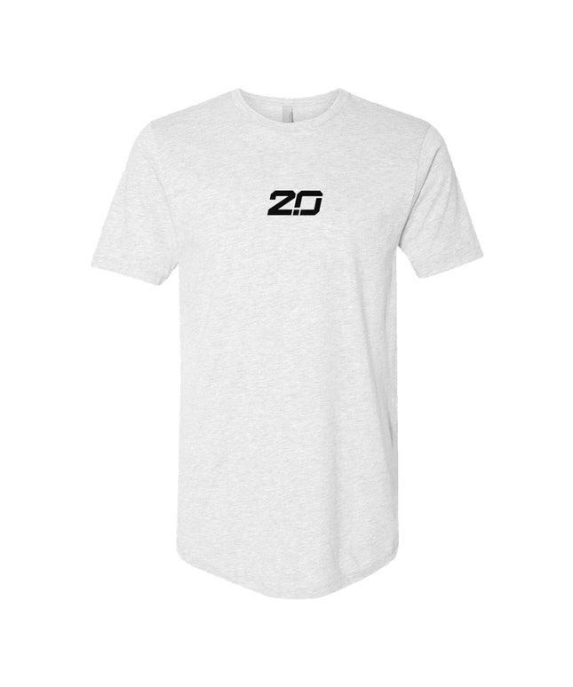 Long Body Short Sleeve Crew (White)