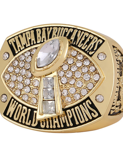 Tampa Bay Buccaneers Championship Ring & Trophy Set – 2003 & 2021 Collectible with Display Box