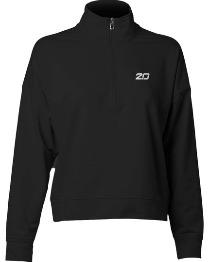 Women's Perform Quarter Zip (Black)