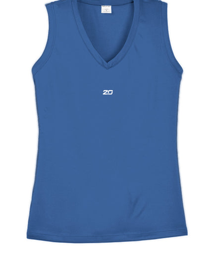 Women's Competitor V-Neck Tank Top (Royal Blue)