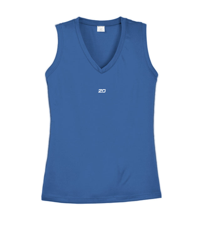 Women's Competitor V-Neck Tank Top (Royal Blue)
