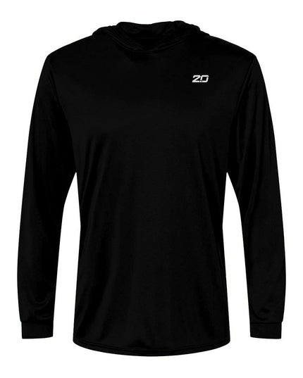 Men's Bahama Performance Hooded LS T-Shirt (Black)