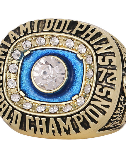 1973 & 1974 Miami Back-to-Back Championship Ring & Trophy Set – Replica Ring Set for Collectors & Fans