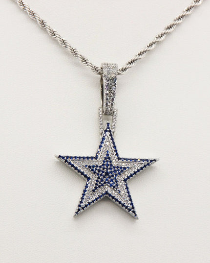 Dallas Cowboys Zircon Star Necklace –   Gift for Game Day, Birthday & Holiday