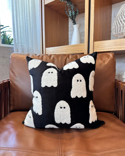 Black Ghost Pillow Cover