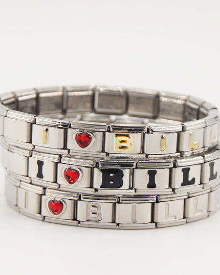 Buffalo Bills Italian Charm Bracelet – Perfect Fan Gift for Birthday, Christmas, Valentine’s Day & Game Day