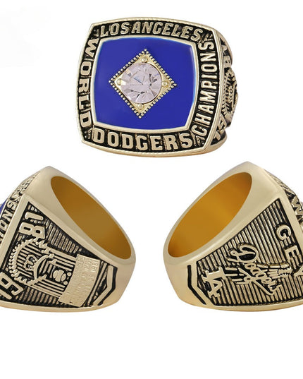 Los Angeles Dodgers World Series Championship Rings Set with Trophy – 8 Piece Collector’s Gifts