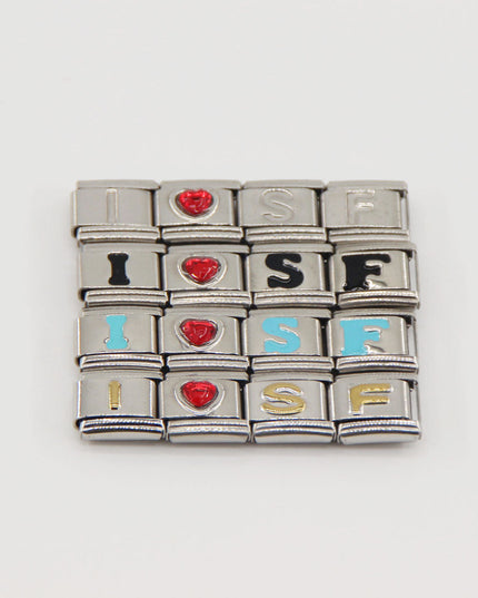 San Francisco 49ers Italian Charm Bracelet – Sports Fan Gift for Holiday, Birthday & Game Day