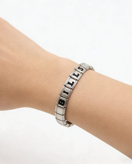 Buffalo Bills Italian Charm Bracelet – Perfect Fan Gift for Birthday, Christmas, Valentine’s Day & Game Day