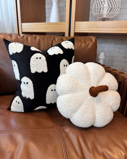 Jumbo Sherpa Cream Pumpkin Pillow