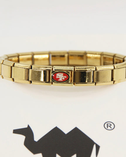 Football Team Logo Italian Charm Bracelet – Custom Gifts for Fans