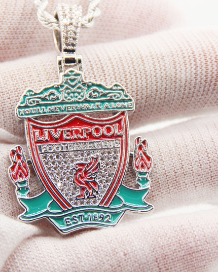 Liverpool Football Club Necklace – LFC Crest Pendant Jewelry Gift for Fans