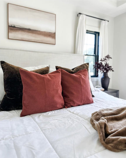 Berry Sherpa Pillow Cover