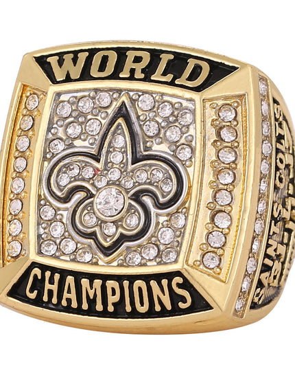 2010 New Orleans Saints Super Bowl XLIV Championship Ring & Trophy Set