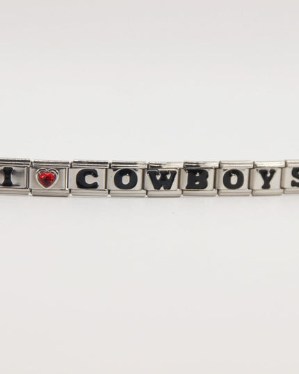 Dallas Cowboys Italian Charm Bracelet – DIY Custom Gift for Fans