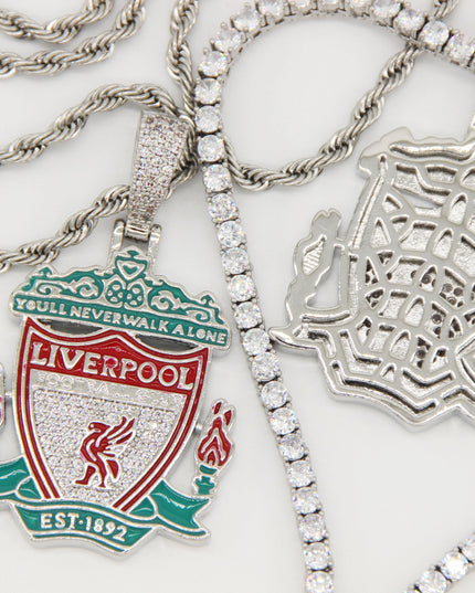 Liverpool Football Club Necklace – LFC Crest Pendant Jewelry Gift for Fans