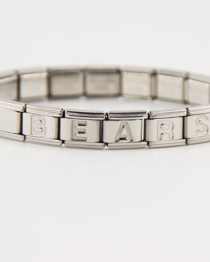 Chicago Bears Italian Charm Bracelet – Perfect Valentine’s Day, Holiday & Any Occasion Gift for Fans