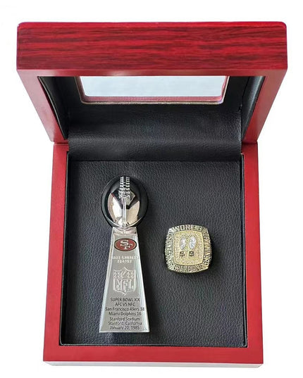 San Francisco 49ers Dynasty Era Ring & Trophy Set – Championship Replica Collector Display