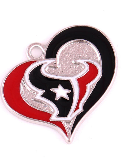 Football Team Logo Heart Earrings –  Game Day Accessories & Gift for Sports Fan
