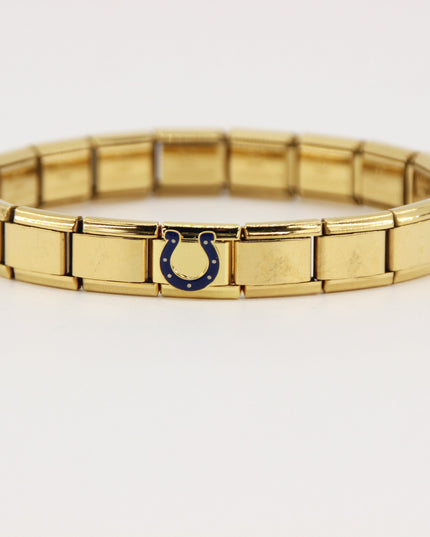 Football Team Logo Italian Charm Bracelet – Custom Gifts for Fans