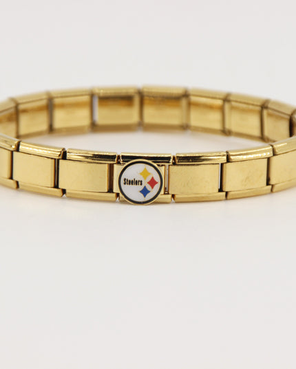 Football Team Logo Italian Charm Bracelet – Custom Gifts for Fans