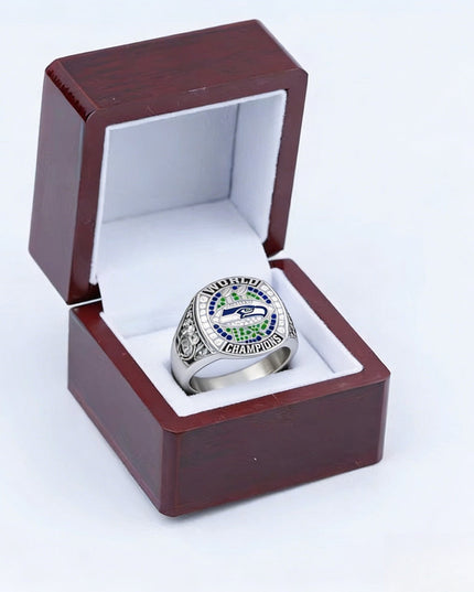 New 2025 Seahawks Championship Ring – Super Bowl 60 Fan Replica Ring