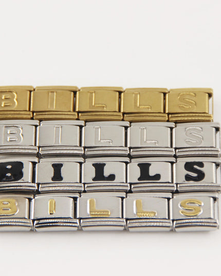 Buffalo Bills Italian Charm Bracelet – Perfect Fan Gift for Birthday, Christmas, Valentine’s Day & Game Day