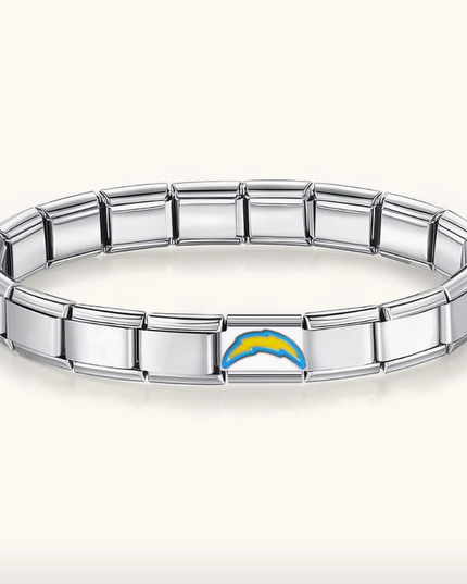 Football Team Logo Italian Charm Bracelet – Custom Gifts for Fans