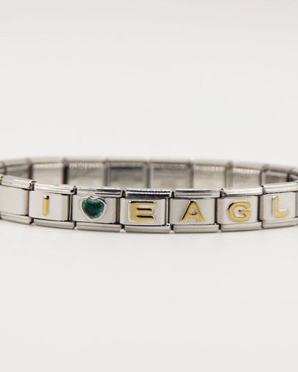 GO BIRDS  Italian Charm Bracelet -Game Day & Special Gift for Eagles Fans