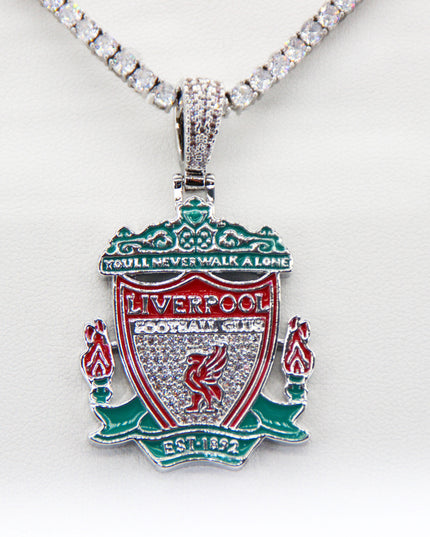 Liverpool Football Club Necklace – LFC Crest Pendant Jewelry Gift for Fans