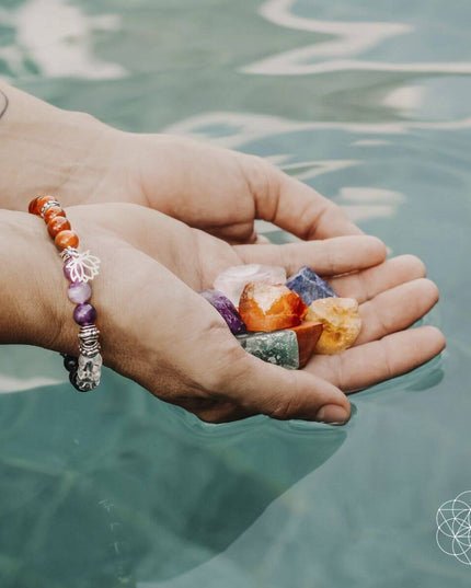 7 Chakra Bracelet and Stones Set